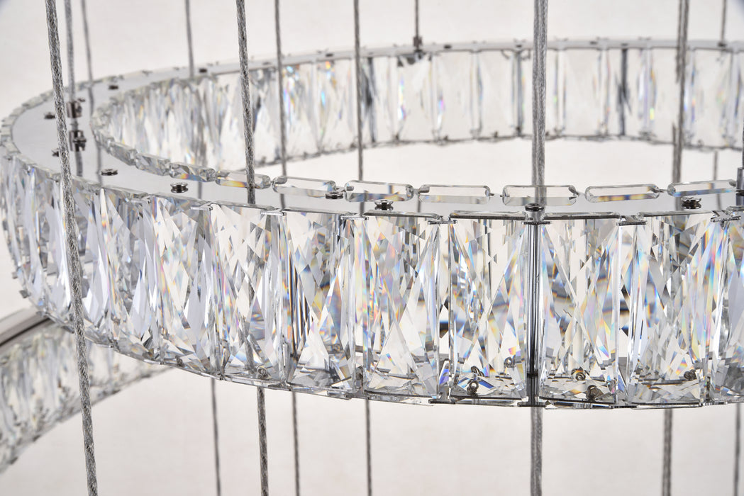 Elegant Lighting 3503G34C LED Chandelier, Chrome