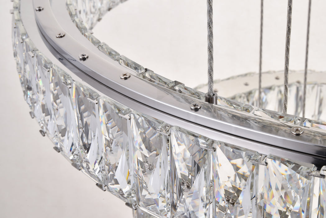 Elegant Lighting 3503G34C LED Chandelier, Chrome
