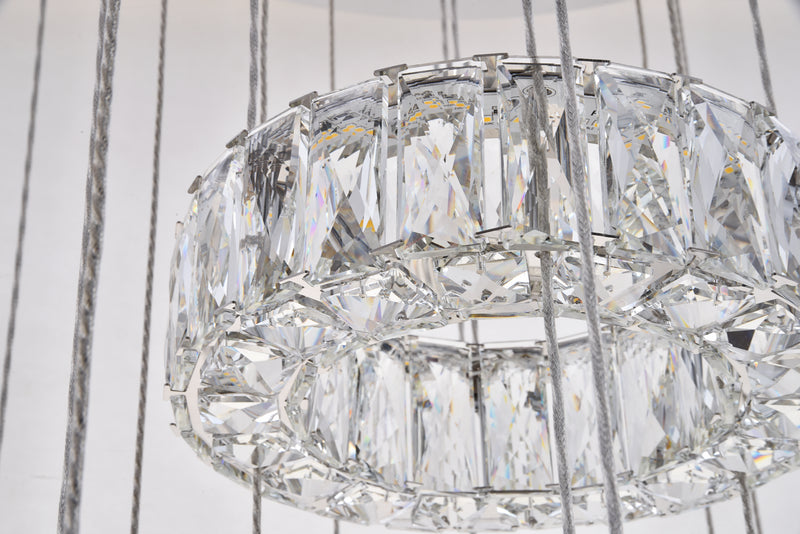 Elegant Lighting 3503G34C LED Chandelier, Chrome