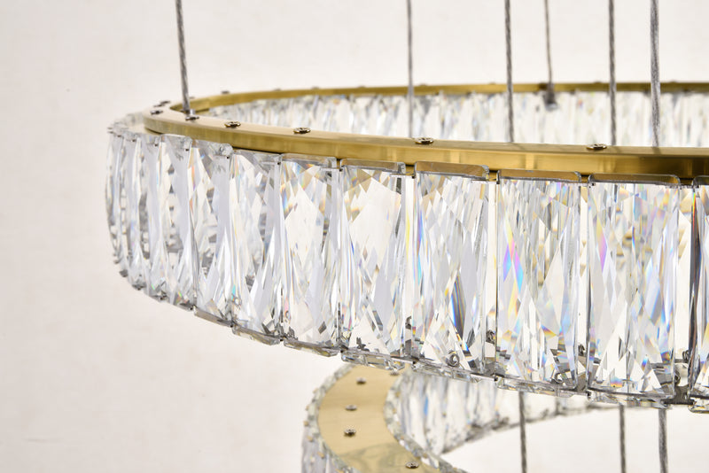 Elegant Lighting 3503G34G LED Chandelier, Gold