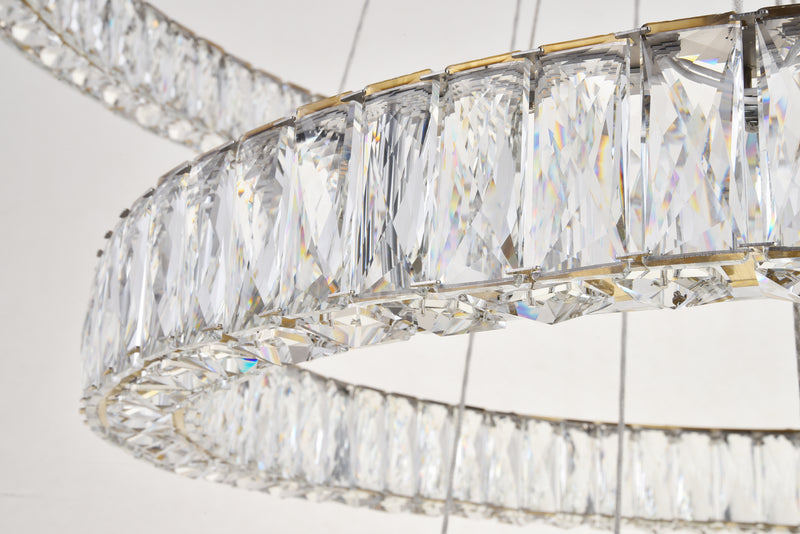 Elegant Lighting 3503G34G LED Chandelier, Gold