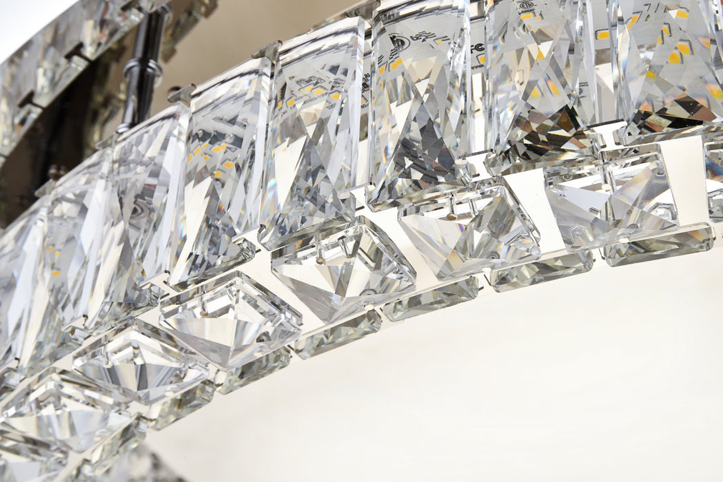 Elegant Lighting 3503F33C LED Flush Mount, Chrome