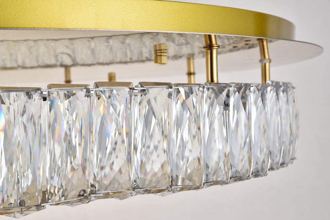 Elegant Lighting 3503F33G LED Flush Mount, Gold