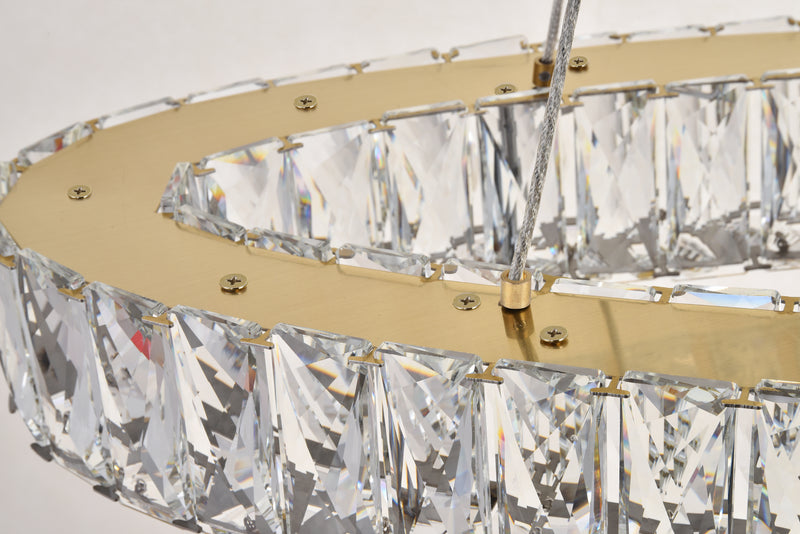 Elegant Lighting 3503D48G LED Chandelier, Gold