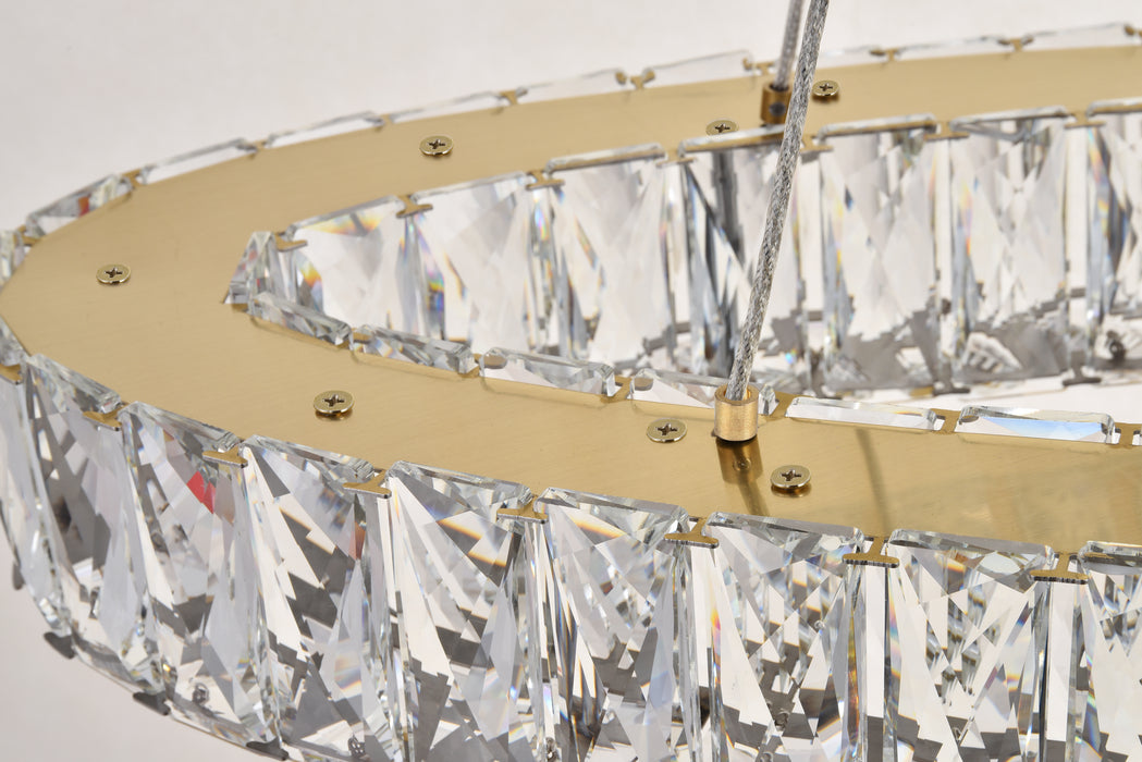 Elegant Lighting 3503D48G LED Chandelier, Gold