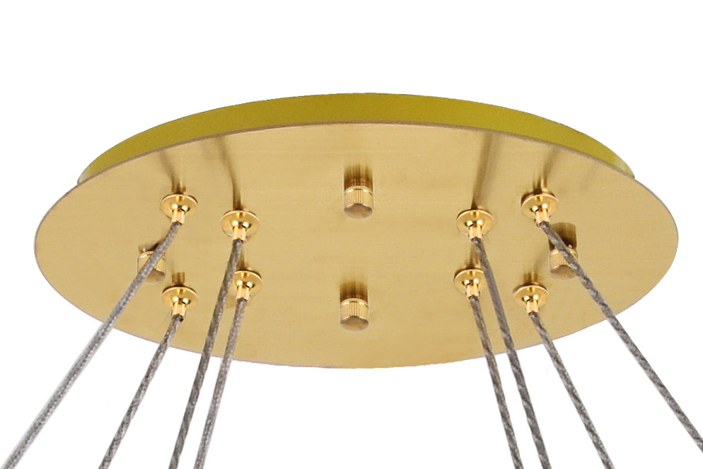 Elegant Lighting 3503D48G LED Chandelier, Gold