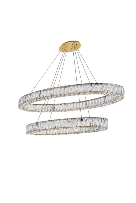 Elegant Lighting 3503D48G LED Chandelier, Gold