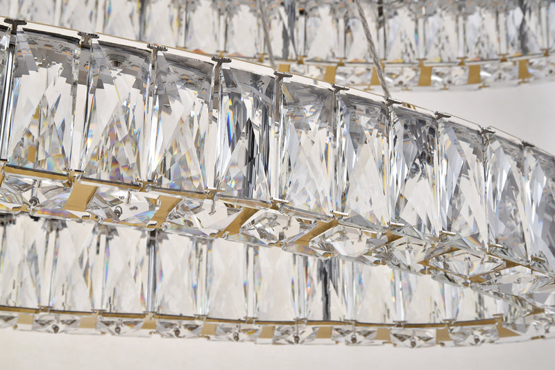 Elegant Lighting 3503D40G LED Chandelier, Gold