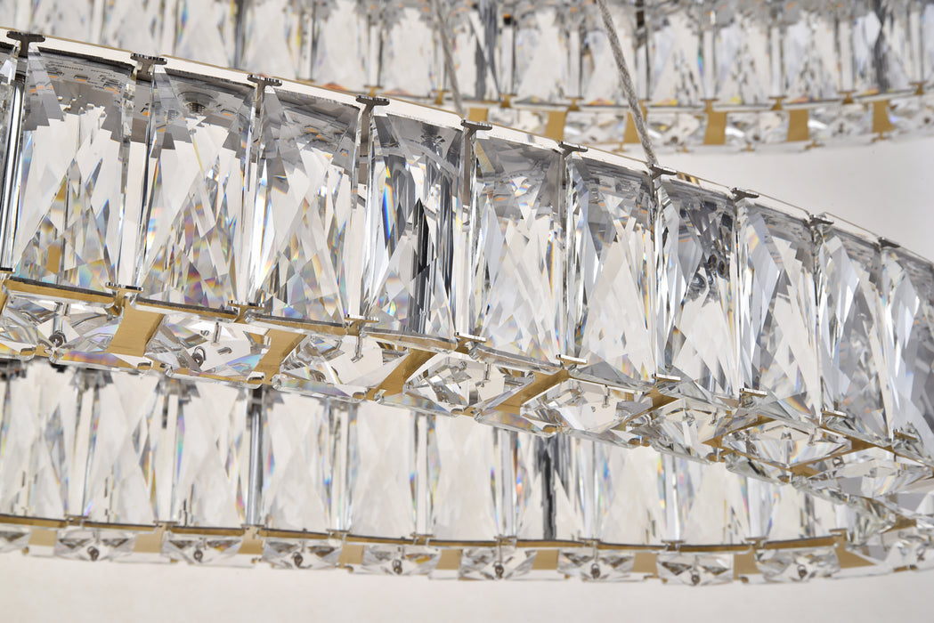 Elegant Lighting 3503D40G LED Chandelier, Gold