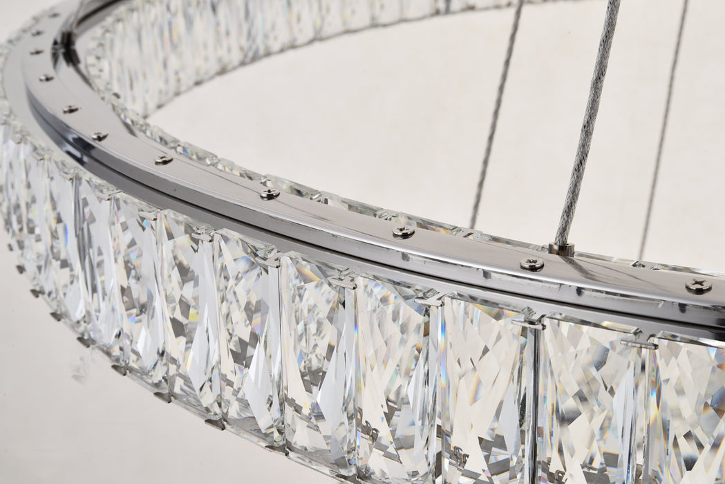Elegant Lighting 3503D42C LED Chandelier, Chrome