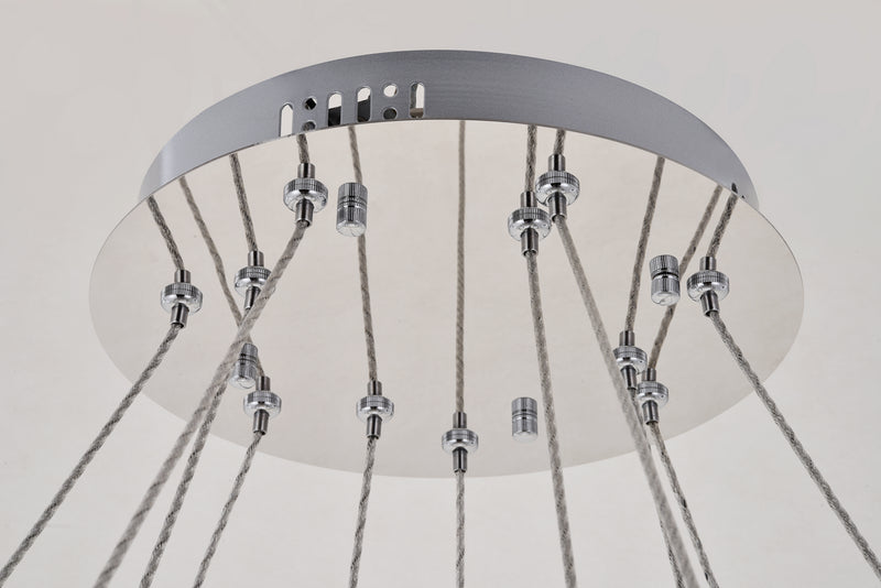 Elegant Lighting 3503D42C LED Chandelier, Chrome