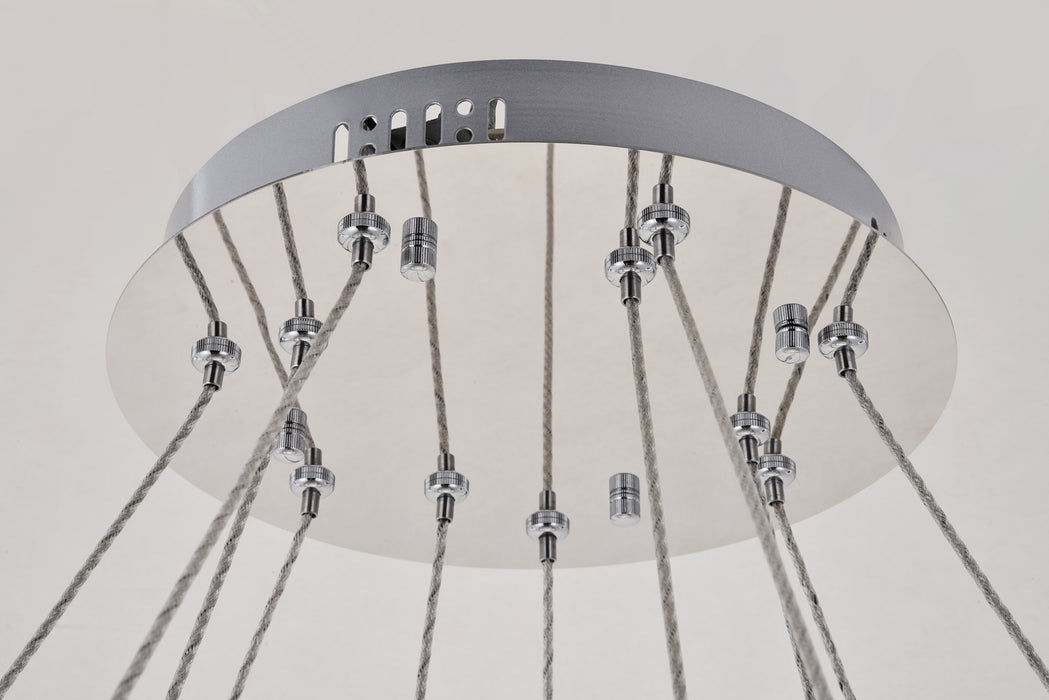 Elegant Lighting 3503D42C LED Chandelier, Chrome