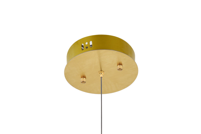 Elegant Lighting 3500D1G LED Pendant, Gold