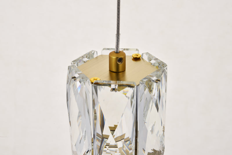 Elegant Lighting 3500D1G LED Pendant, Gold