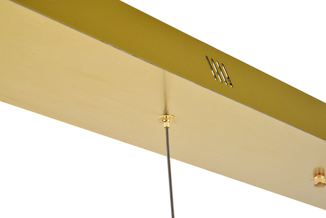 Elegant Lighting 3500D3G LED Pendant, Gold