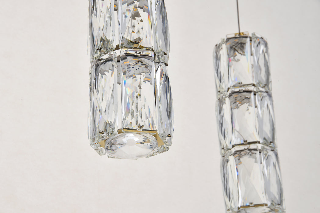 Elegant Lighting 3500D3G LED Pendant, Gold