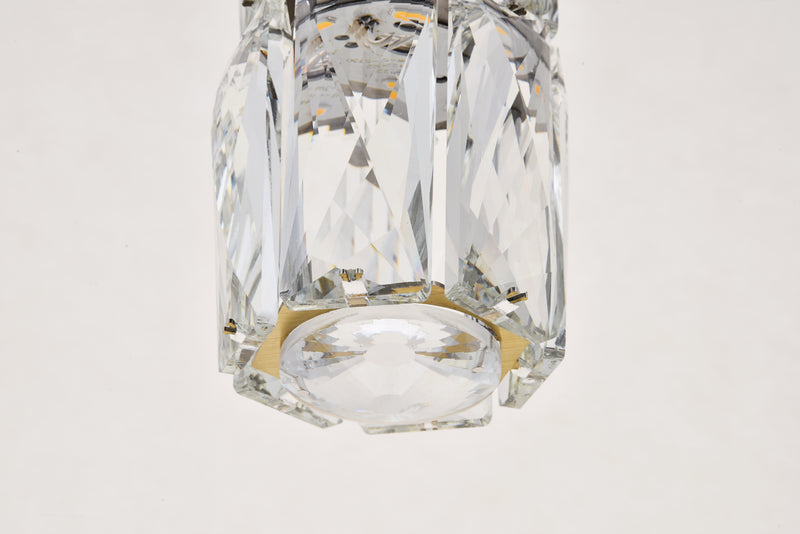 Elegant Lighting 3500D9G LED Pendant, Gold