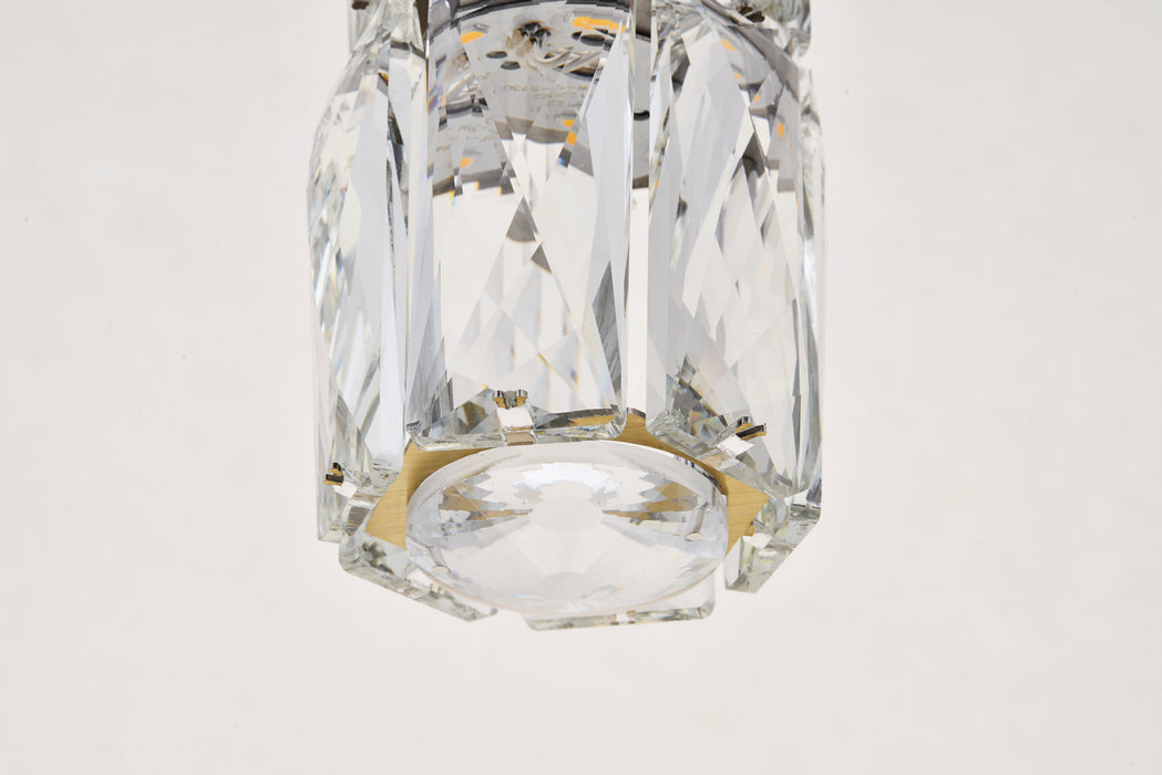Elegant Lighting 3500D9G LED Pendant, Gold
