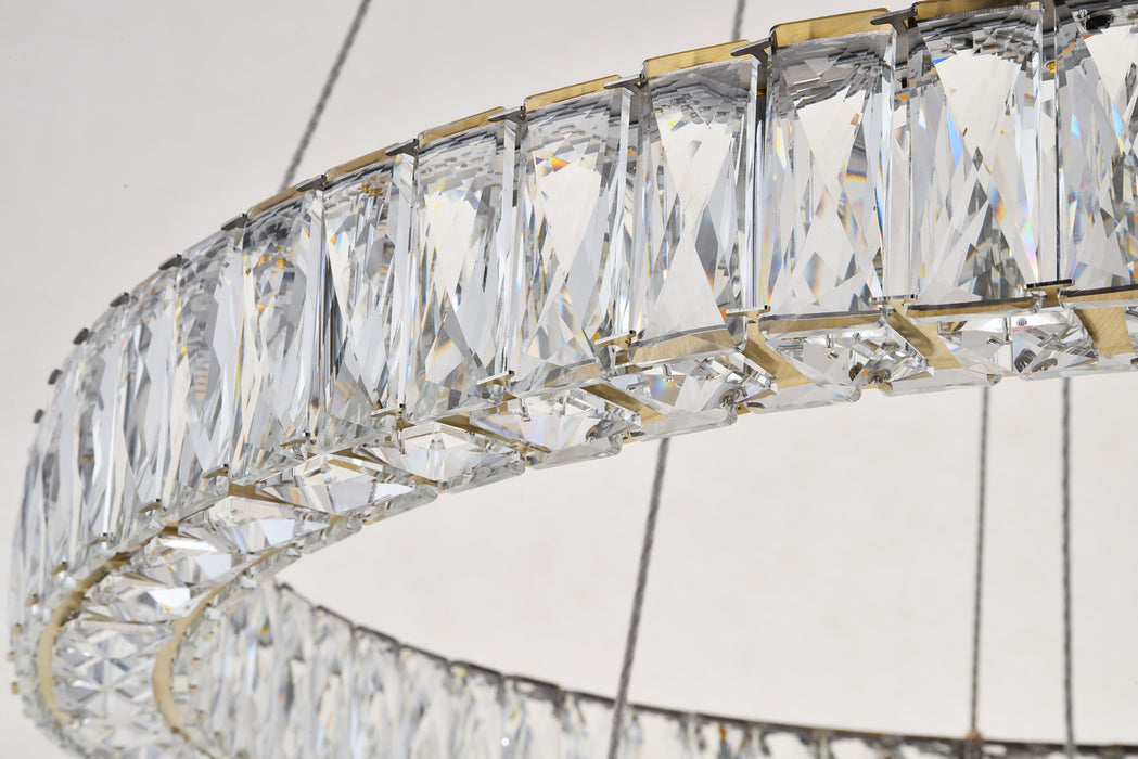 Elegant Lighting 3503G32G LED Pendant, Gold