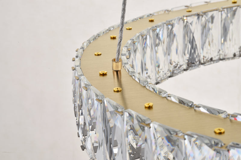 Elegant Lighting 3503G32G LED Pendant, Gold