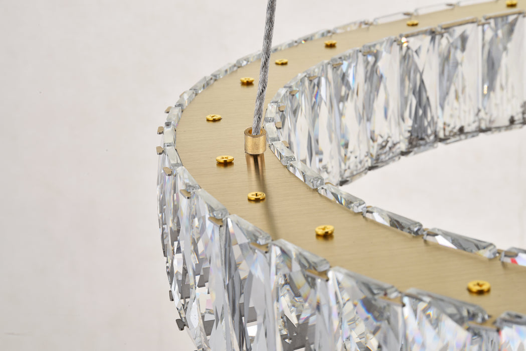 Elegant Lighting 3503G32G LED Pendant, Gold