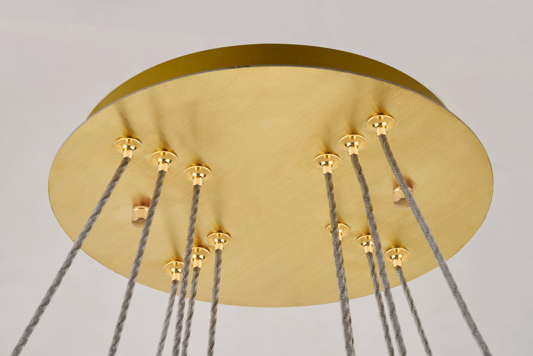 Elegant Lighting 3503G3LG LED Pendant, Gold
