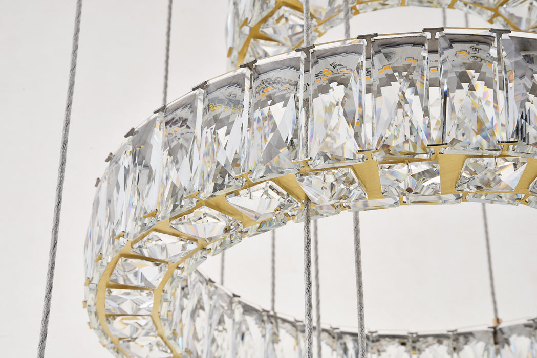 Elegant Lighting 3503G5LG LED Pendant, Gold