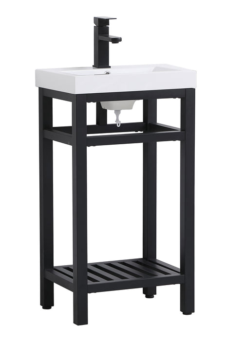 Elegant Lighting VF14018BK Single Bathroom Vanity, black