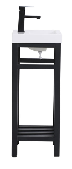 Elegant Lighting VF14018BK Single Bathroom Vanity, black