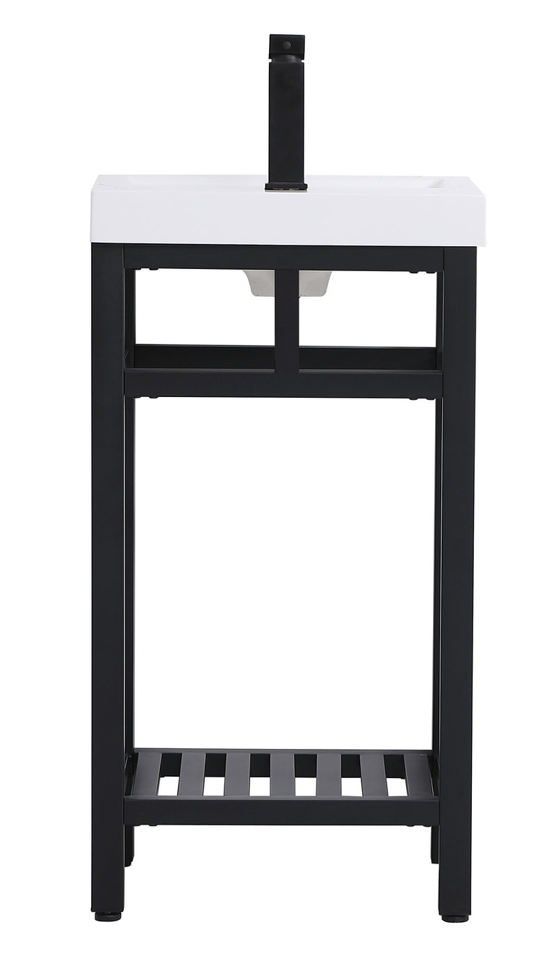 Elegant Lighting VF14018BK Single Bathroom Vanity, black
