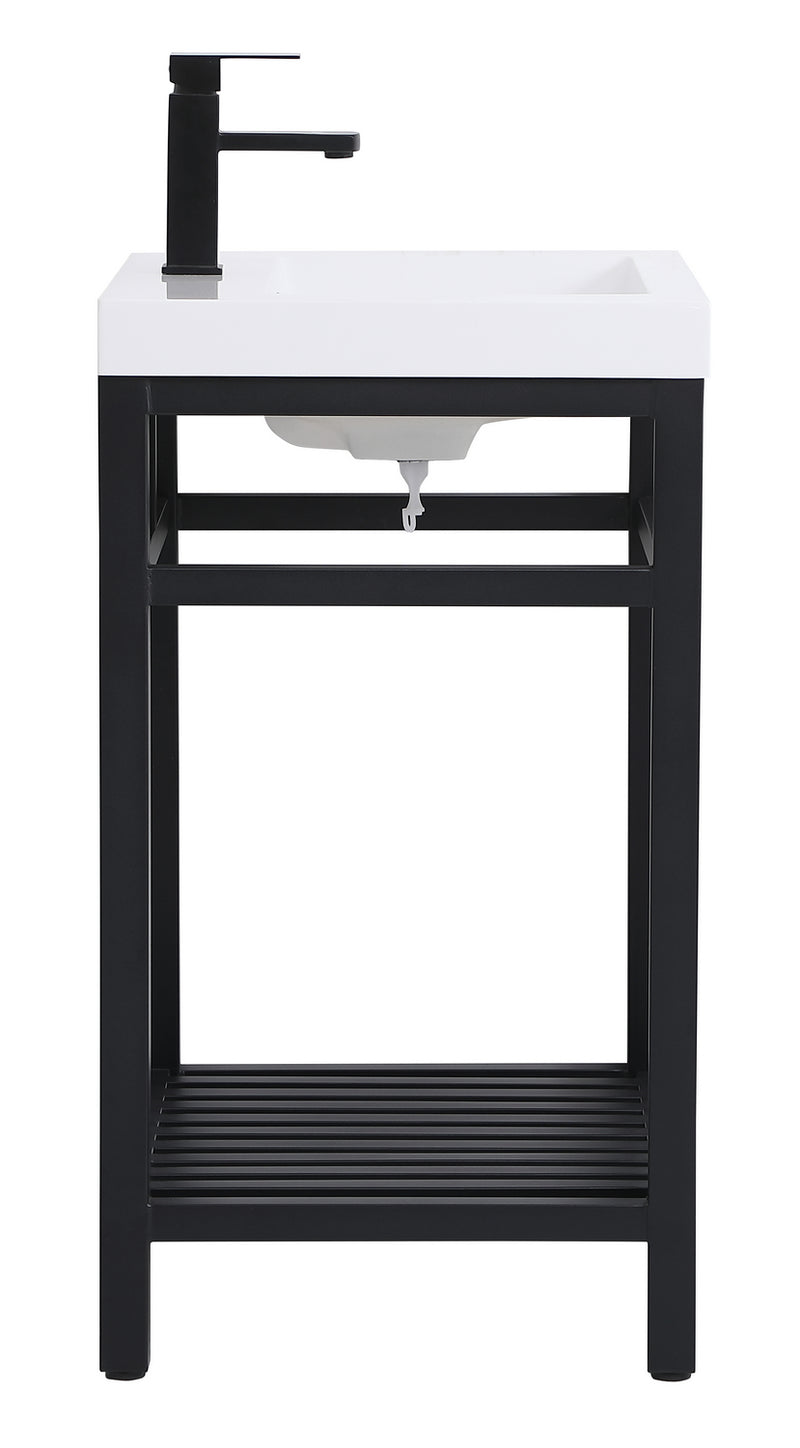 Elegant Lighting VF14024BK Single Bathroom Vanity, black
