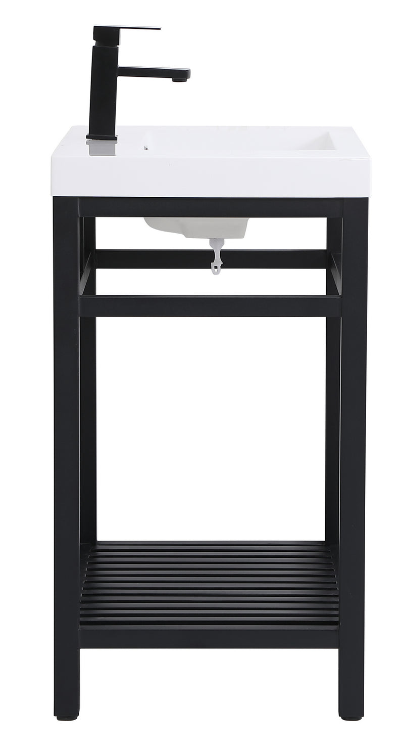 Elegant Lighting VF14030BK Single Bathroom Vanity, black