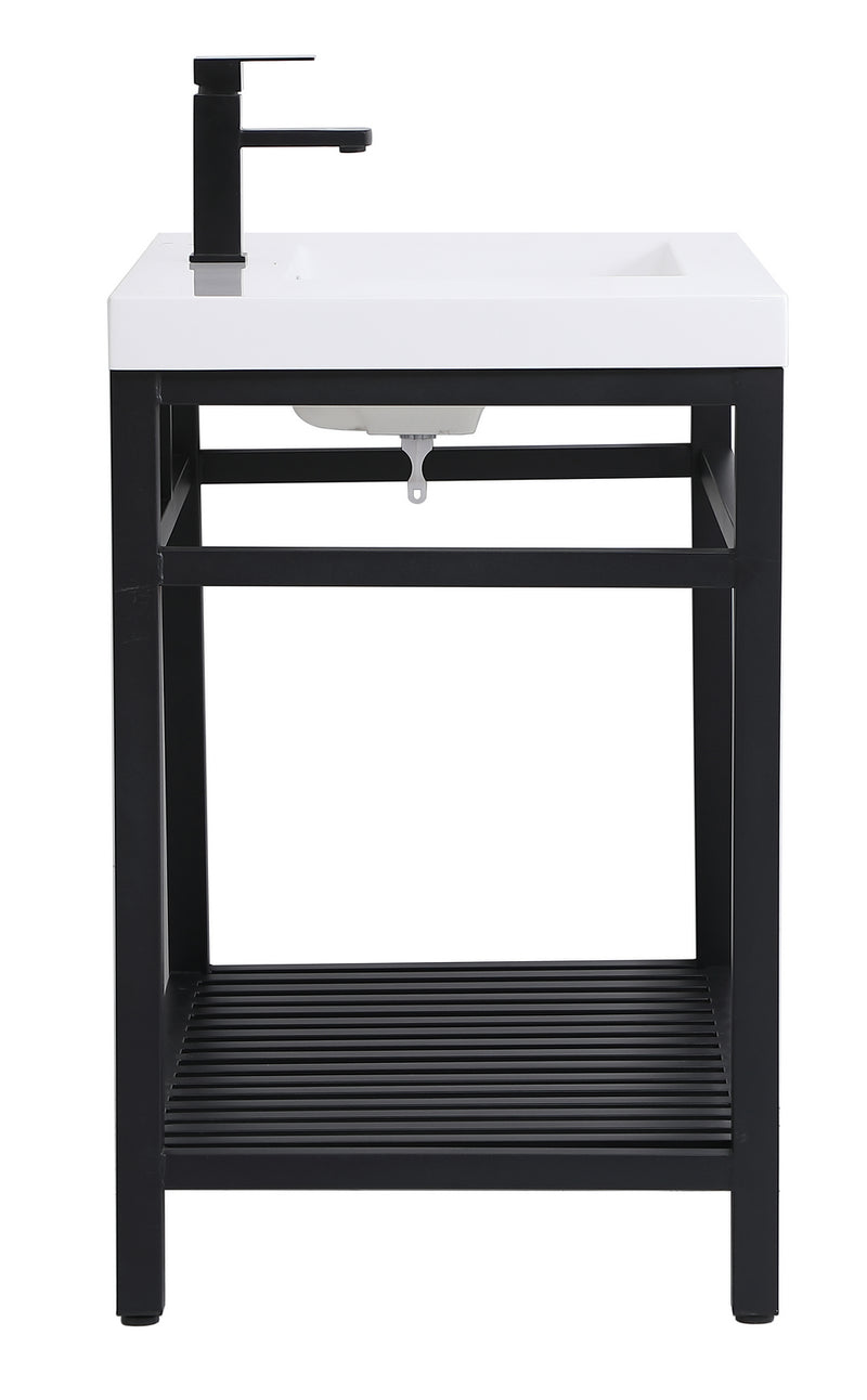 Elegant Lighting VF14036BK Single Bathroom Vanity, black