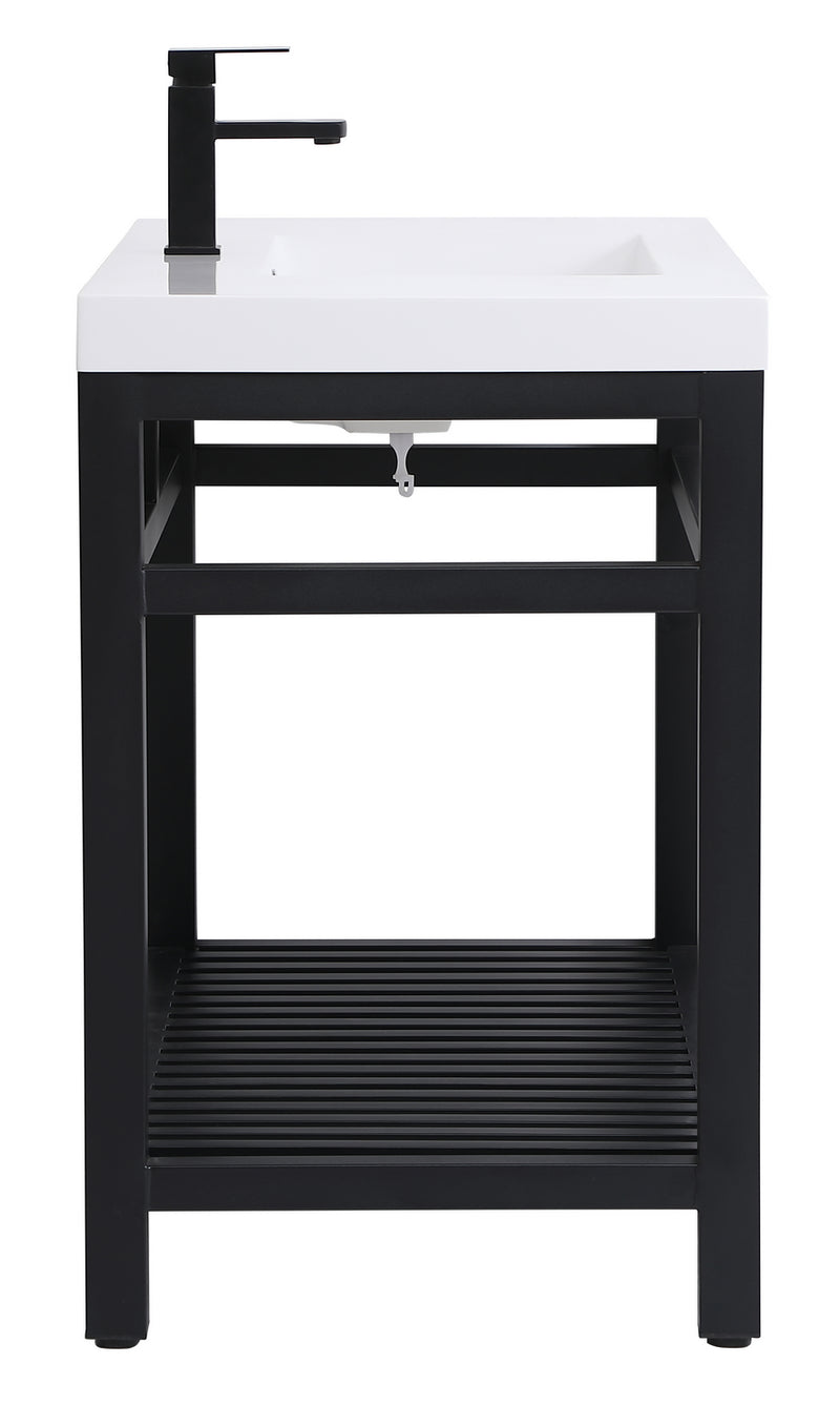 Elegant Lighting VF14042BK Single Bathroom Vanity, black