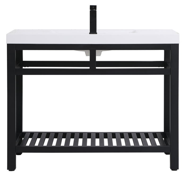 Elegant Lighting VF14042BK Single Bathroom Vanity, black