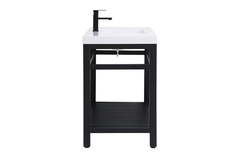 Elegant Lighting VF14048BK Single Bathroom Vanity, black
