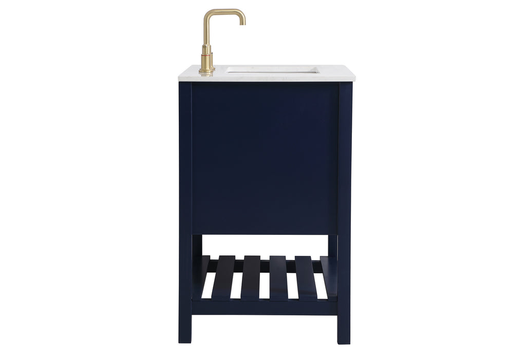 Elegant Lighting VF16430BL Single Bathroom Vanity, Blue