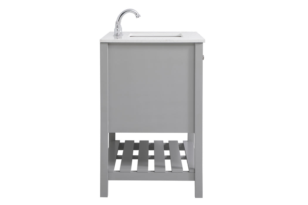 Elegant Lighting VF16436GR Single Bathroom Vanity, Gray