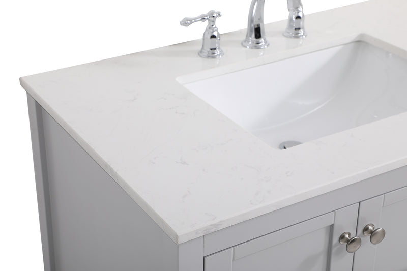 Elegant Lighting VF16436GR Single Bathroom Vanity, Gray