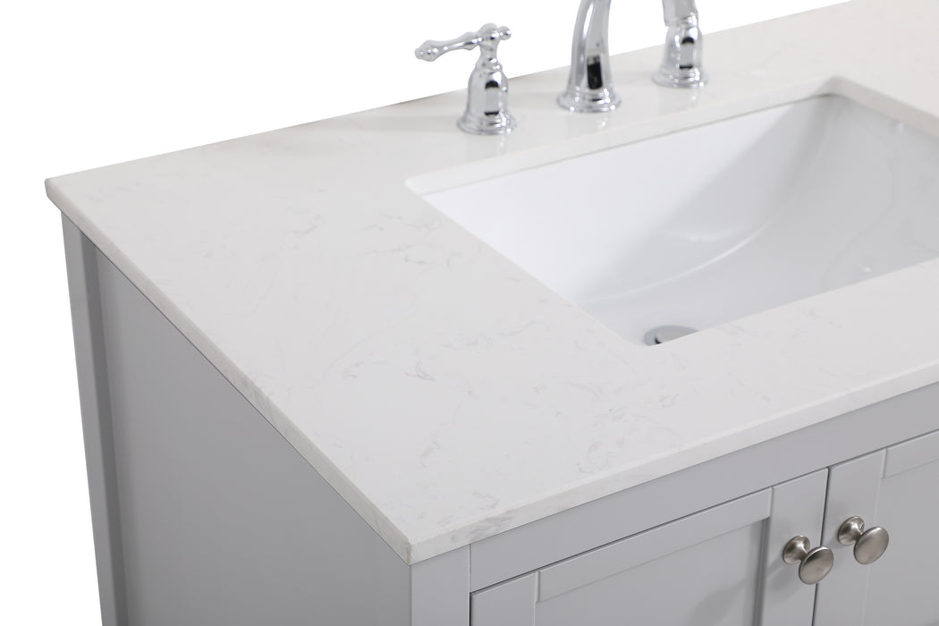 Elegant Lighting VF16436GR Single Bathroom Vanity, Gray