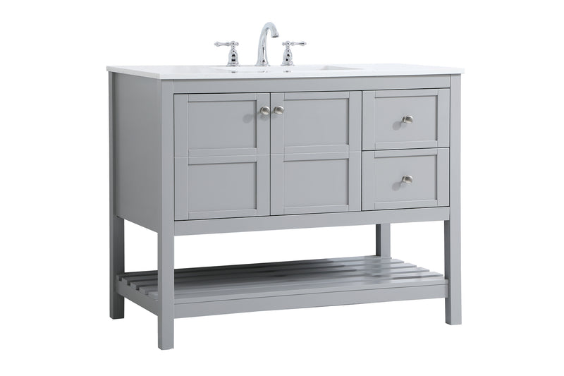 Elegant Lighting VF16442GR Single Bathroom Vanity, Gray