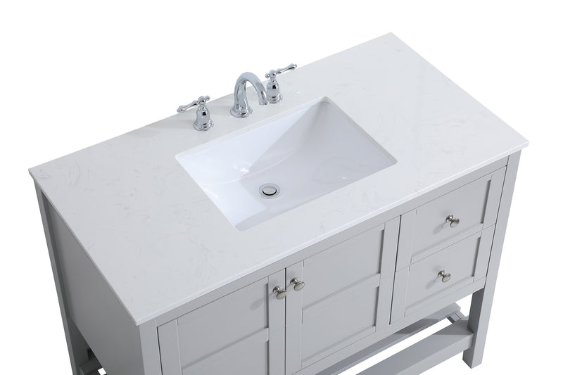 Elegant Lighting VF16442GR Single Bathroom Vanity, Gray