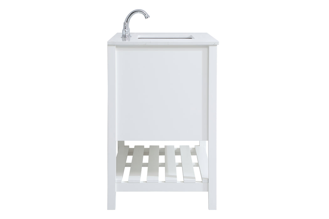 Elegant Lighting VF16442WH Single Bathroom Vanity, White
