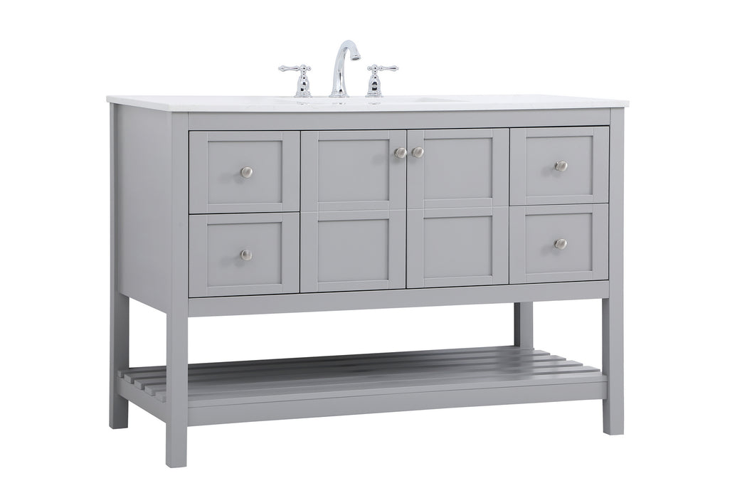 Elegant Lighting VF16448GR Single Bathroom Vanity, Gray