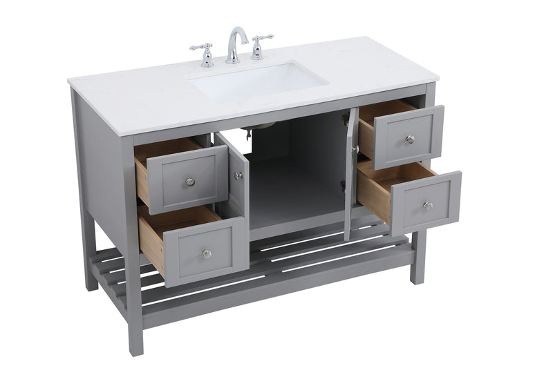 Elegant Lighting VF16448GR Single Bathroom Vanity, Gray