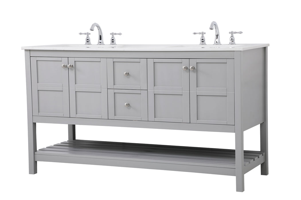 Elegant Lighting VF16460DGR Single Bathroom Vanity, Gray