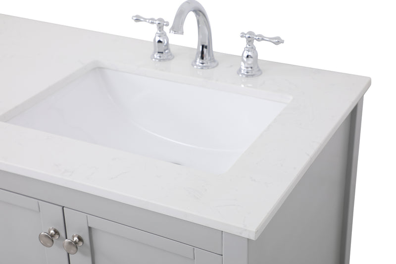 Elegant Lighting VF16460DGR Single Bathroom Vanity, Gray