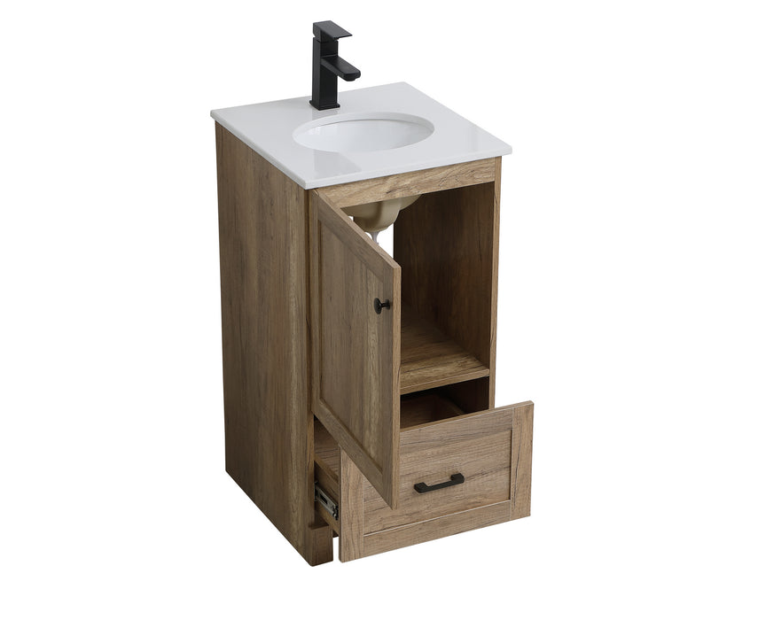 Elegant Lighting VF2818NT Single Bathroom Vanity, Natural Oak