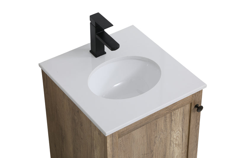 Elegant Lighting VF2818NT Single Bathroom Vanity, Natural Oak
