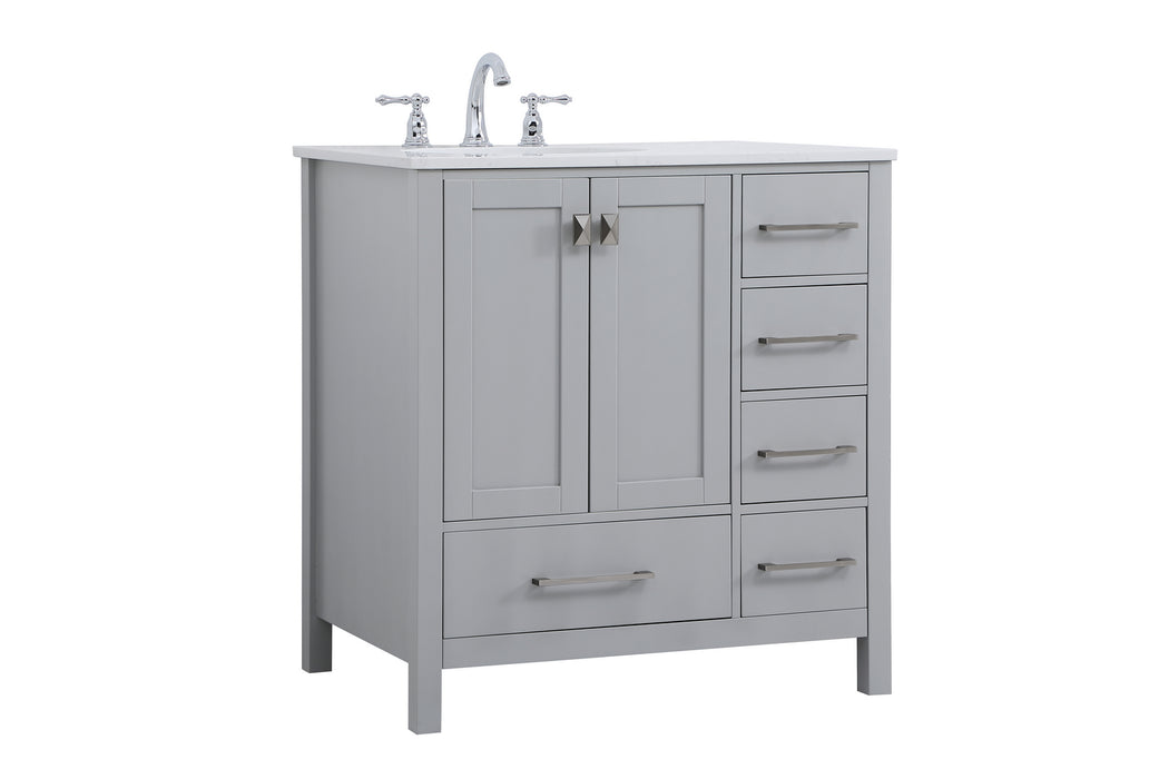 Elegant Lighting VF18832GR Single Bathroom Vanity, Gray